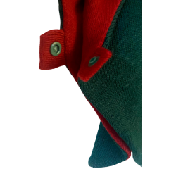 Ty.Bles - Poncho i 100% merino uld, perfekt til autostolen, upcykling