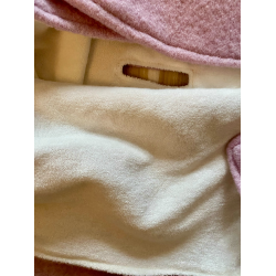 Ty.Bles - Uld krepose/svb til autostol og barnevognen, 0-12  mdr, lysserd 