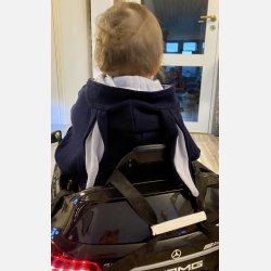 Ty.Bles - Poncho i 100% merino uld, perfekt til autostolen, upcykling