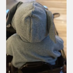 Ty.Bles - Poncho i 100% merino uld, perfekt til autostolen, upcykling