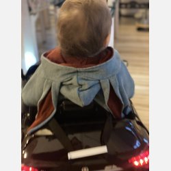 Ty.Bles - Poncho i 100% merino uld, perfekt til autostolen, upcykling