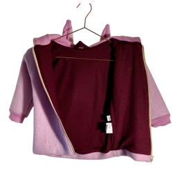 Brnejakke i uld- kogt og bld merno