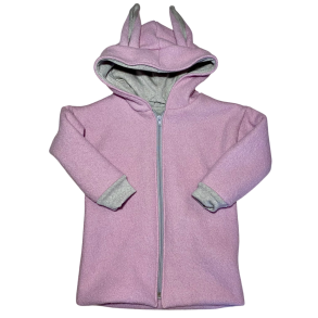 Ty.Bles - Lysserd jakke i 2 lags uld - kogt og merino, upcykling, 86cm/18 mdr.