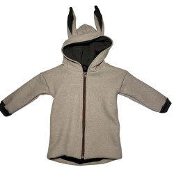 Zero Waste uldjakke i 2-lags uld og merinould