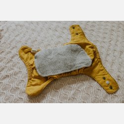 Puppi - Cover til genanvendelige stofbleer i bld merinould Carry