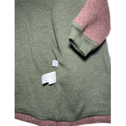 Uldjakke i dampet uld og 100 % merinould til brn