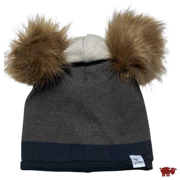 Ty.Bles -Uld hue m. 2 Pom-Pomer, recykling