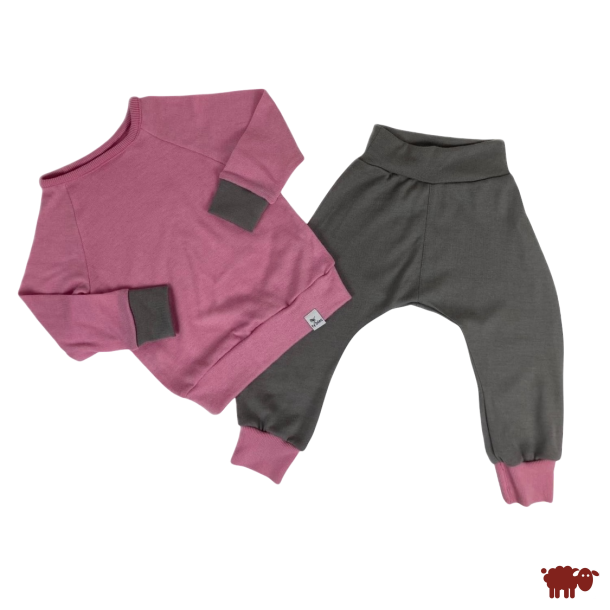 Ty.Bles - Joggingst i merinould, upcyking, 18 mdr. (86 cm)