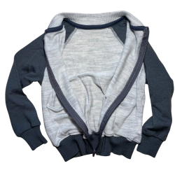 Ty.Bles - Bomber sweet hoodie i merrinould, upcykling, 104 cm (4 r)