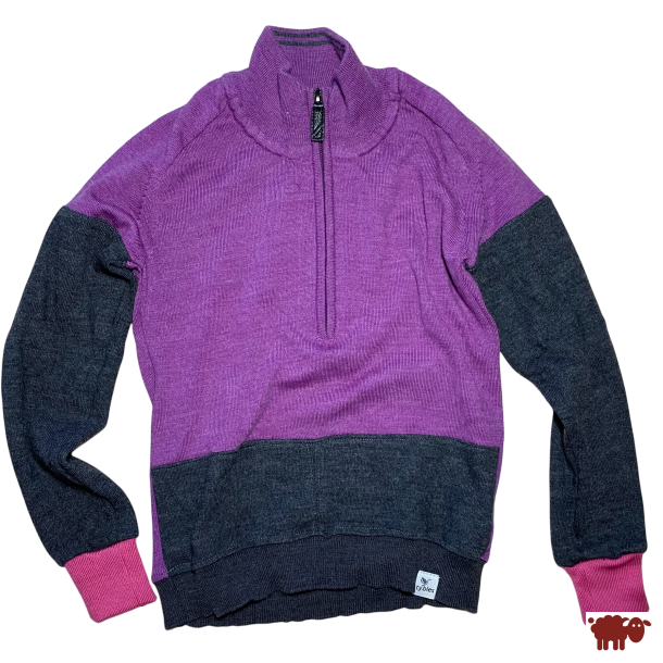 Ty.Bles - Cardigan /sweet hoodie i merrinould, upcykling, 116 cm (6 r), enestende model