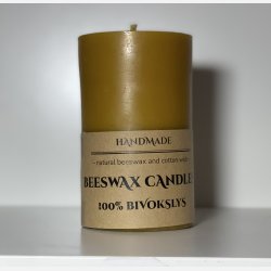 100 % Bivokslys- Hndlavet bloklys, 50 timer