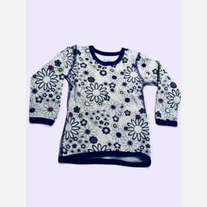 Joha- Joha blomstret pigebluse i uld � str. 92 (brugt)