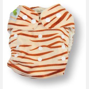 Lulajbaby - BAMBOO Lommeble i Ubleget bambus One Size /4-17 kg, Brun Zebra