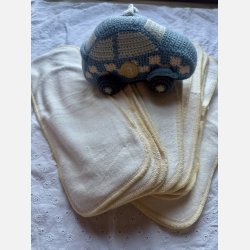 Lulajbaby - Langt boosterindl�g i bambus til moderne stofbleer� 13,5 x 37 cm | 3 lag