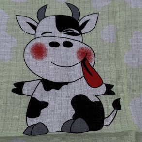 Lulajbaby - Tetrable i 100 % bomuld, med glade k�rer motivet, 70 x 80 cm
