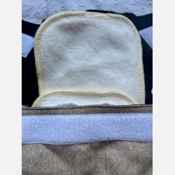 Lulajbaby - Langt boosterindl�g i bambus til moderne stofbleer� 13,5 x 37 cm | 3 lag