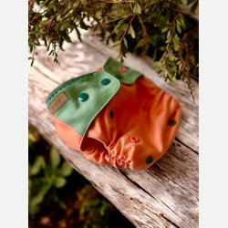 Puppi - Cover til genanvendelige stofbleer i bld merinould Melon