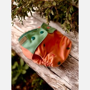 Puppi - Cover til genanvendelige stofbleer i bld merinould Melon