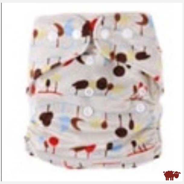 Lulajbaby - MINKY One Size Lommeble - Ekstra Bl�d Polar til din baby /4-16 kg, Tr�er