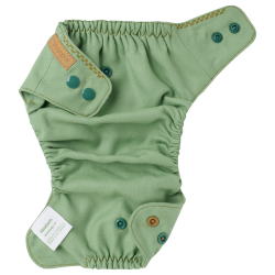 Puppi - Cover til genanvendelige stofbleer i bld merinould Basil