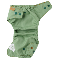 Puppi - Cover til genanvendelige stofbleer i bld merinould Basil