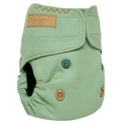 Puppi - Cover til genanvendelige stofbleer i bld merinould Basil