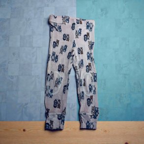 Name it - Pigebukser i 100 % merinould, lyser�d med dyremotivet, brugte, like NY, 86 cm (1-1� �r)