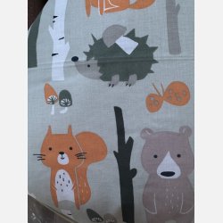 Lulajbaby - Sv�b 2 - i - 1 , Babyvikle med Bomuld &amp;  Minky velour, R�ve m�nstre
