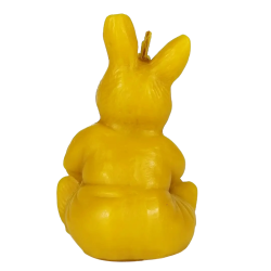 P�skehare med �g / P�skepynt  i Bivoks - H�ndlavet og b�redygtigt lys