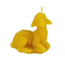 Mini P�skelam / P�skepynt  i Bivoks - H�ndlavet og b�redygtigt lys