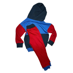 Ty.Bles - Joggingst med htte i merinould, upcyking, 104 cm (4 r)