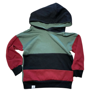 Ty.Bles - Hoodie med htte/Trj  i merinould, upcyking, 98cm (3r)