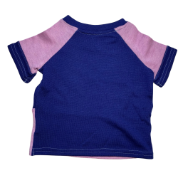 Ty.Bles - Bluse med korte arme/ t-shirt i merinould, Zero Waste, 74/80 cm (6-12 mdr)