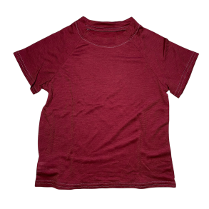 Ty.Bles - Bluse med korte arme/ t-shirt i merinould og silke, Zero Waste, 110 cm (5 r)