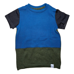 Ty.Bles - Bluse med korte arme/ t-shirt i merinould, Zero Waste, 104 cm (4 r)