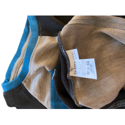 Ty.Bles - Bluse med korte arme/ t-shirt i merinould, Zero Waste, 74/80 cm (6-12 mdr.)