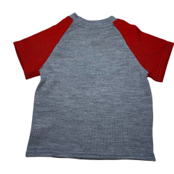 Ty.Bles - Bluse med korte arme/ t-shirt i merinould, Zero Waste, 98 cm (3 r)