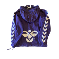 Hummel - Jakke sommerjakke med htte, lilla, str. 110, brugt som ny