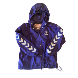 Hummel - Jakke sommerjakke med htte, lilla, str. 110, brugt som ny