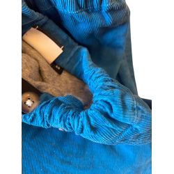 Hummel - Bukser i 2 -lags  bomuld, 2 lags, bl og gr, 68 cm