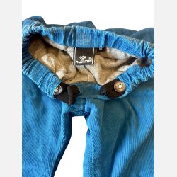 Hummel - Bukser i 2 -lags  bomuld, 2 lags, bl og gr, 68 cm