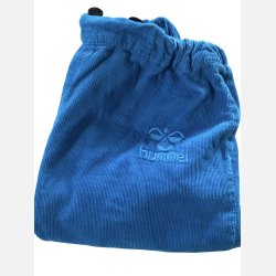 Hummel - Bukser i 2 -lags  bomuld, 2 lags, bl og gr, 68 cm