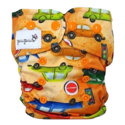 Pupus - AIO- All in One Genanvendelig ble,  bambus &amp; bomuld, biller