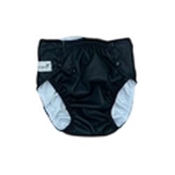 Pupus - Genanvendelige Junior trusser til natlig inkontinens (5-12 r), sorte