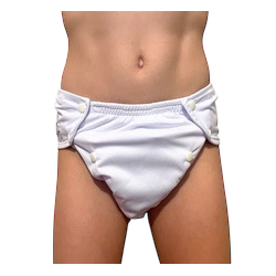 Pupus - Genanvendelige Junior trusser til natlig inkontinens (5-12 r), hvide