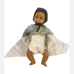 Pupus - TETRA- flyformet bindeble, 100 % bomuld stofble, 9 lags i midten