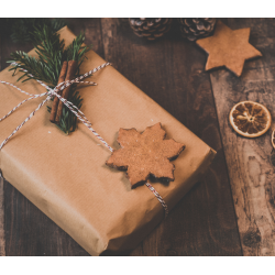 Nature Lovers - Gaveindpakning i pap stor pakke, m.pynt