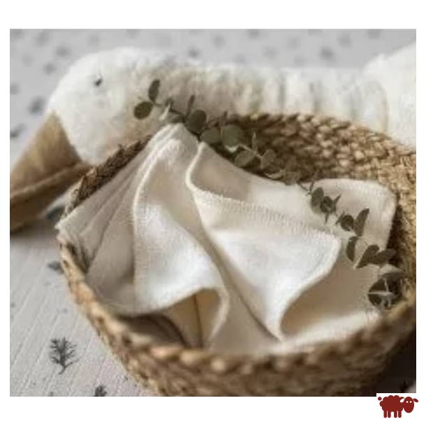 Puppi - Vaskeklude i bambus, ecru/natural farve, 1 stk.