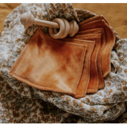 Puppi - Vaskeklude i bl�d bambus, rustik brun, 15 x 15 cm, 1 stk.