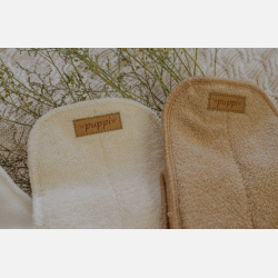 Puppi - Ekstremt absorberende bl�d lang indsats i bambusfrott�, Mocca farve, 62 x 11 cm